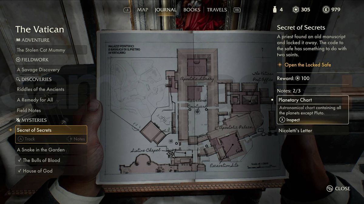 Indiana Jones Secret of Secrets safe code location GamesRadar+