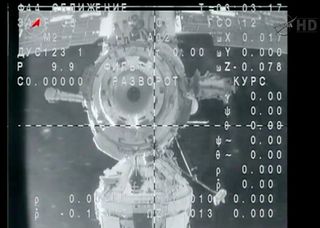 Soyuz Capsule Departs Space Station