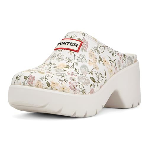 Hunter Women's Anika, Ivory Floral Multi, 7 Medium