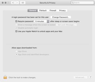 Click on System Preferences on your Mac Dock, then choose Security & Privacy.