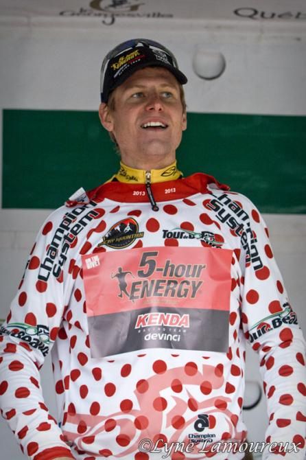 Jim Stemper (5-Hr Energy) in the KOM jersey after stage 1