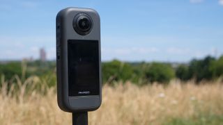 A photograph of the Akaso 360 action camera