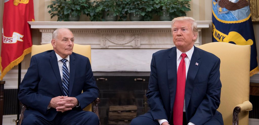 John Kelly and Donald Trump.