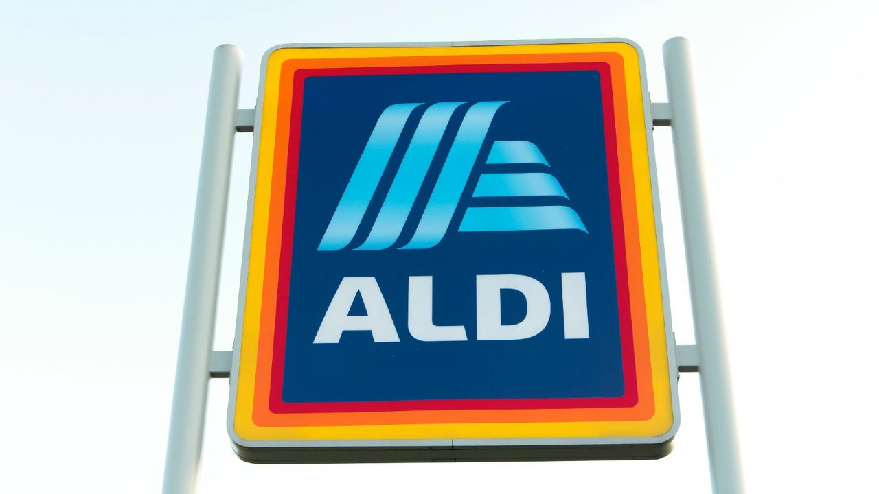 An Aldi store sign on September 5,