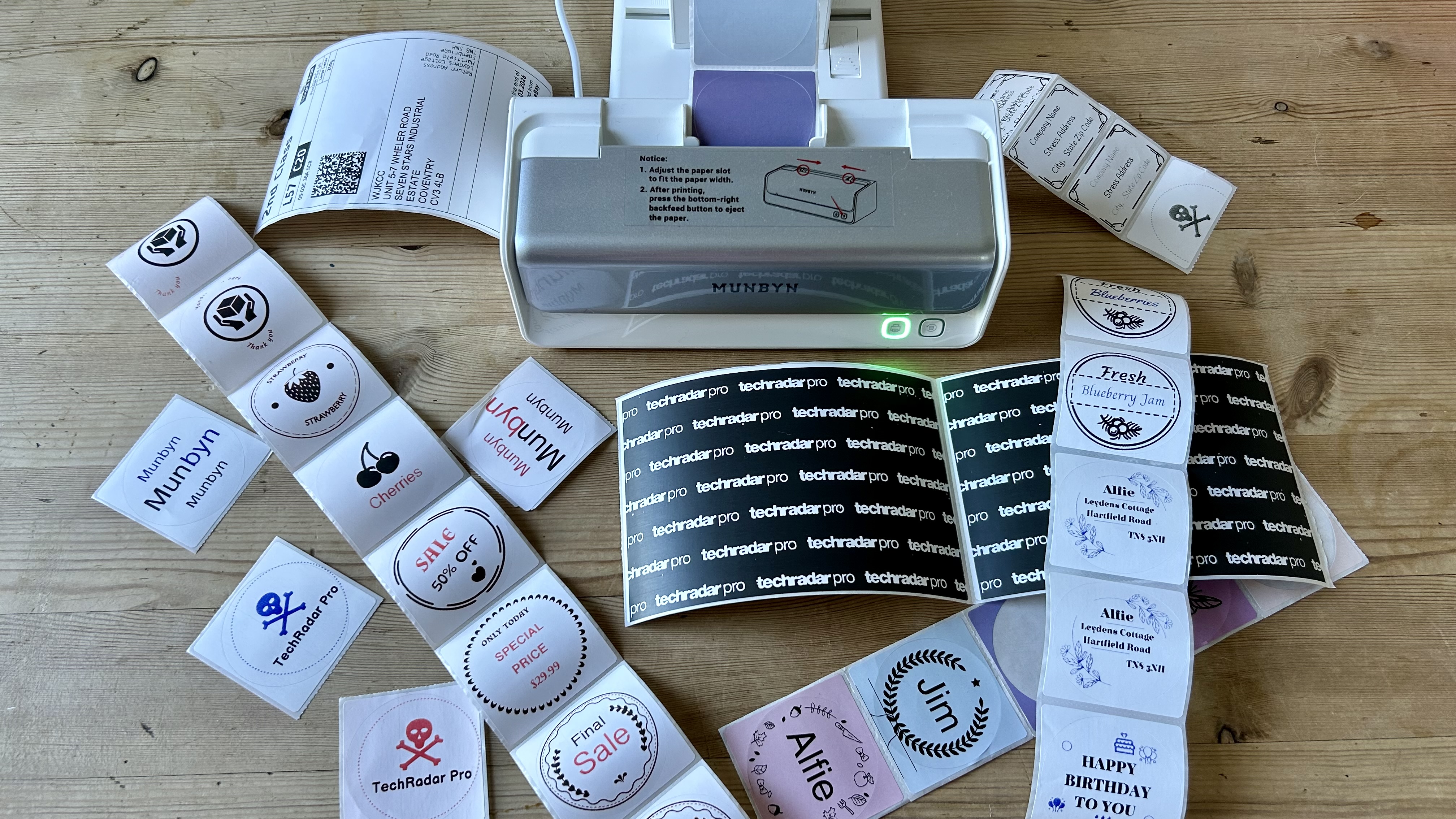 The Munbyn RealWriter 405B during our review in a home office