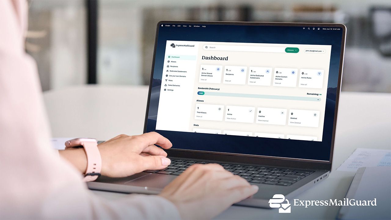 نحوه تنظیم نام مستعار با ExpressMailGuard