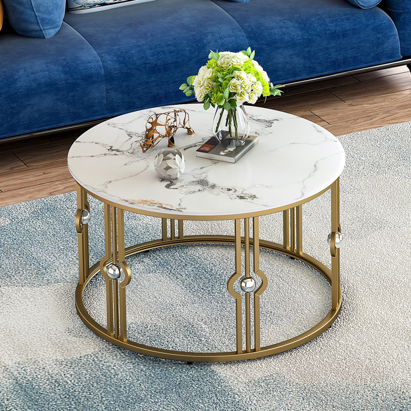 Mercer41 Marble Coffee Table for Living Room &amp;amp; Reviews | Wayfair