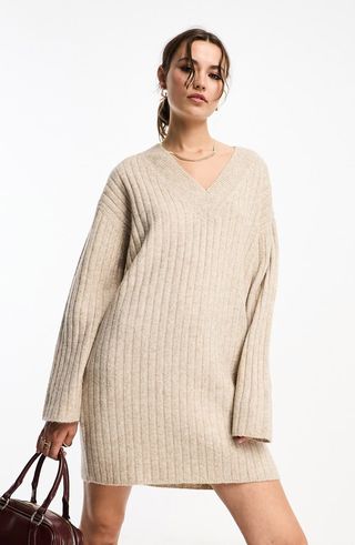 Rib Sweater Dress