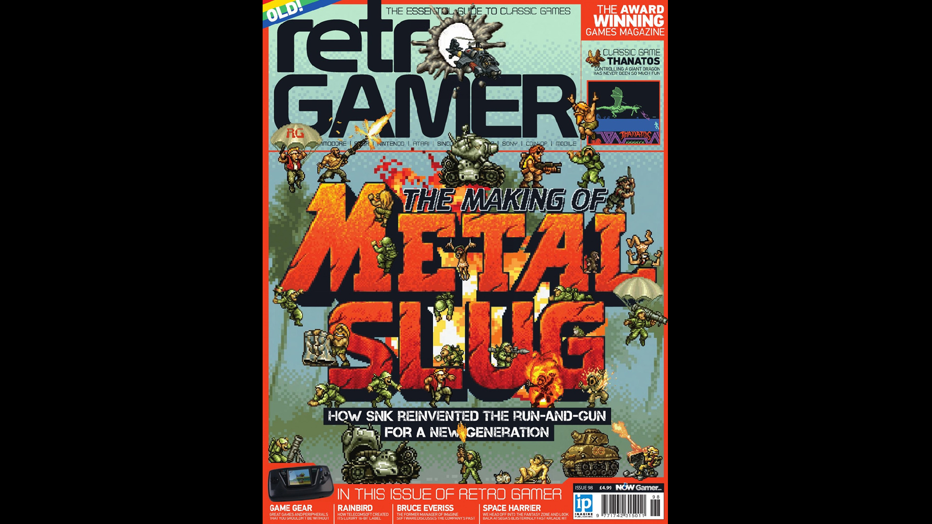 The cover of Retro Gamer 98, showing The Making of Metal Slug on the cover