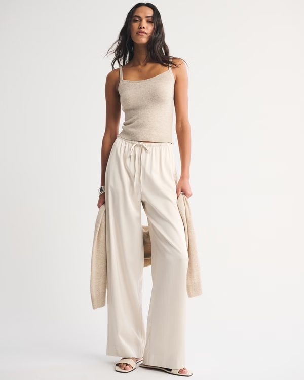 Satin Pull-On Pant