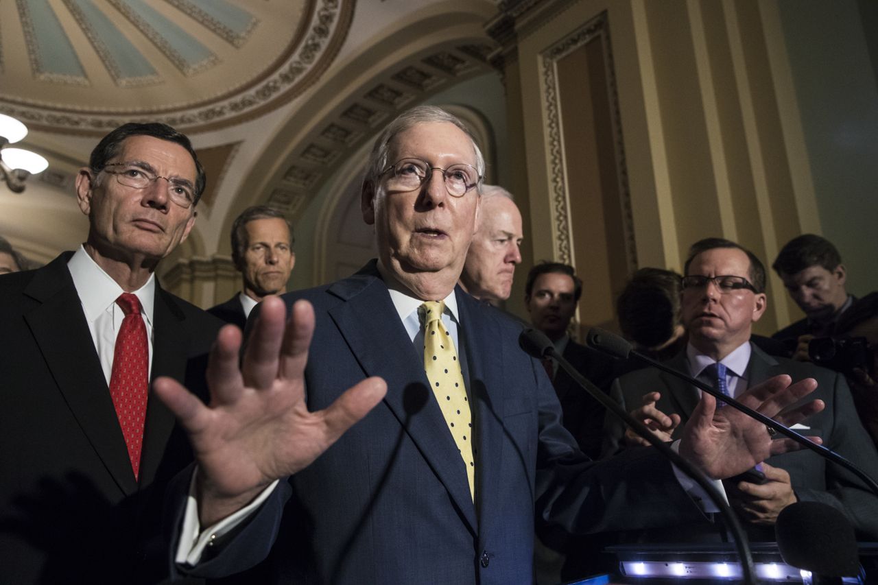 Sen. Mitch McConnell and fellow Republicans.