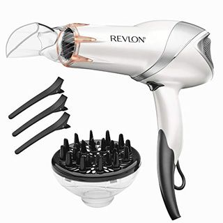 Revlon Infrared Hair Dryer | 1875 Watts of Maximum Shine, Softness and Control, (white)