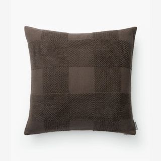 dark brown square pillow