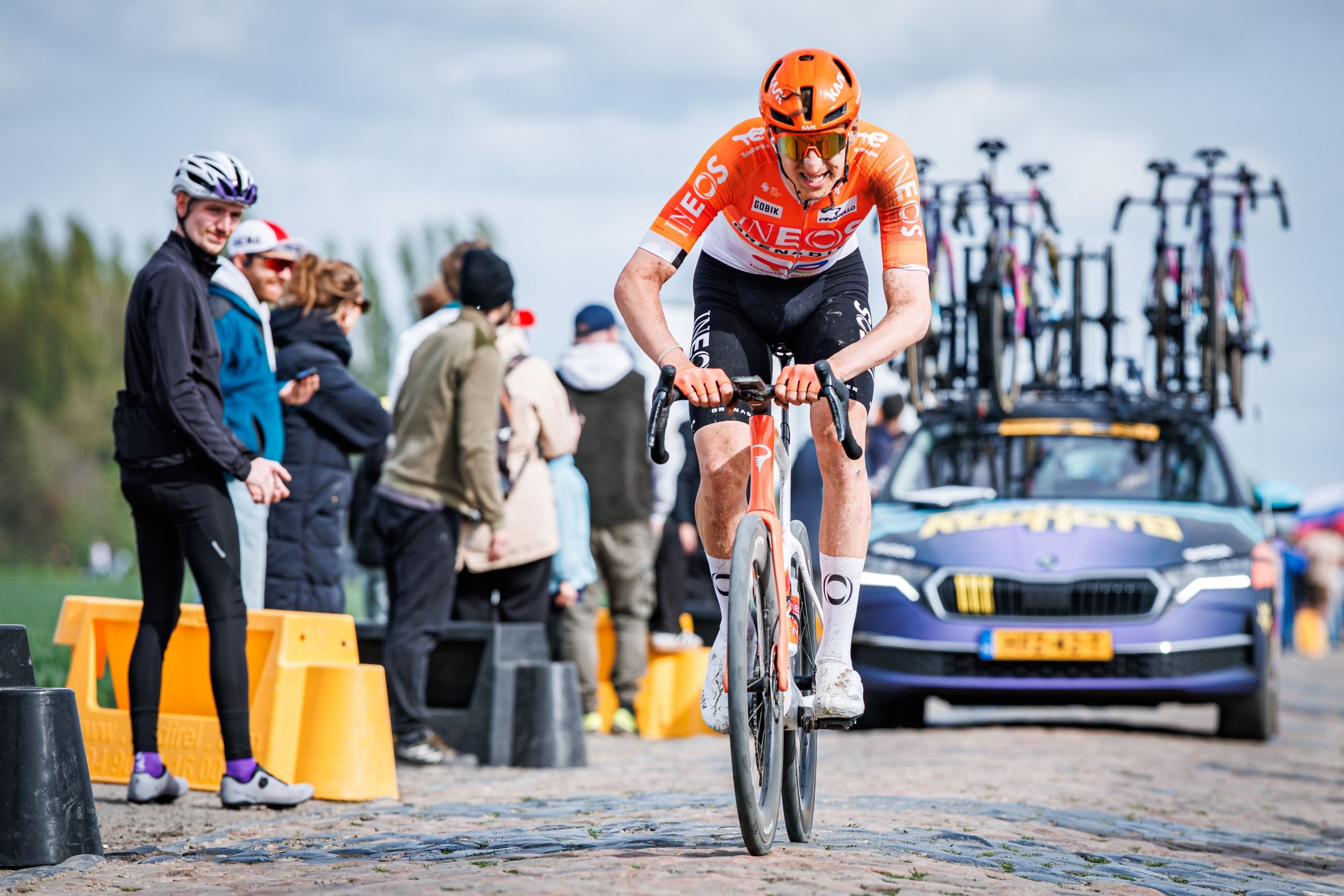 Ben Turner rides at Paris-Roubaix