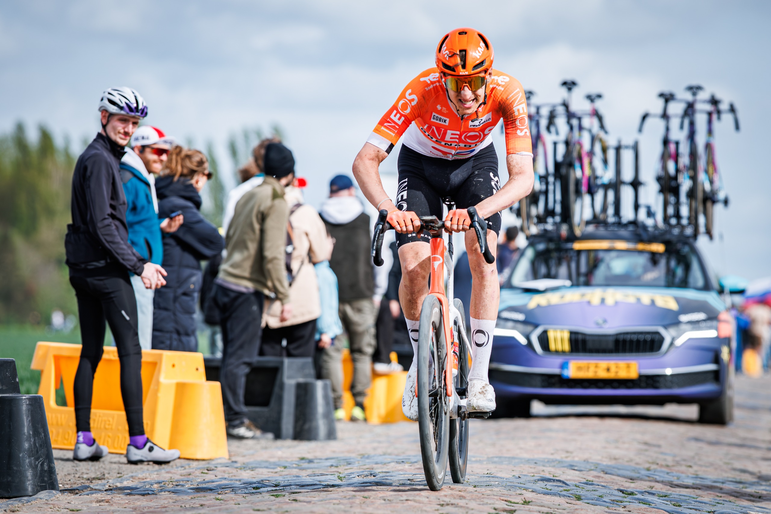 Ben Turner rides at Paris-Roubaix