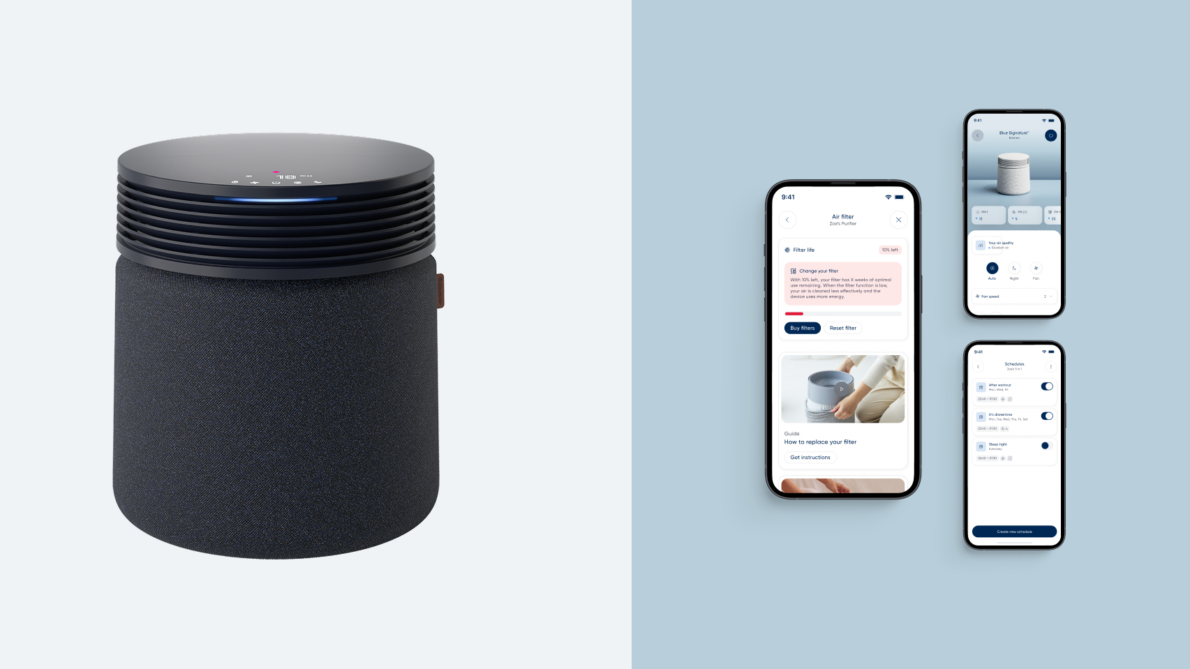 Blue Signature air purifier by Blueair