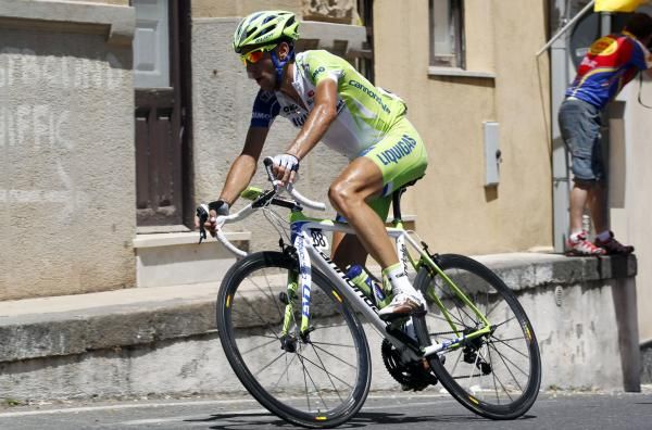 Vincenzo Nibali in action