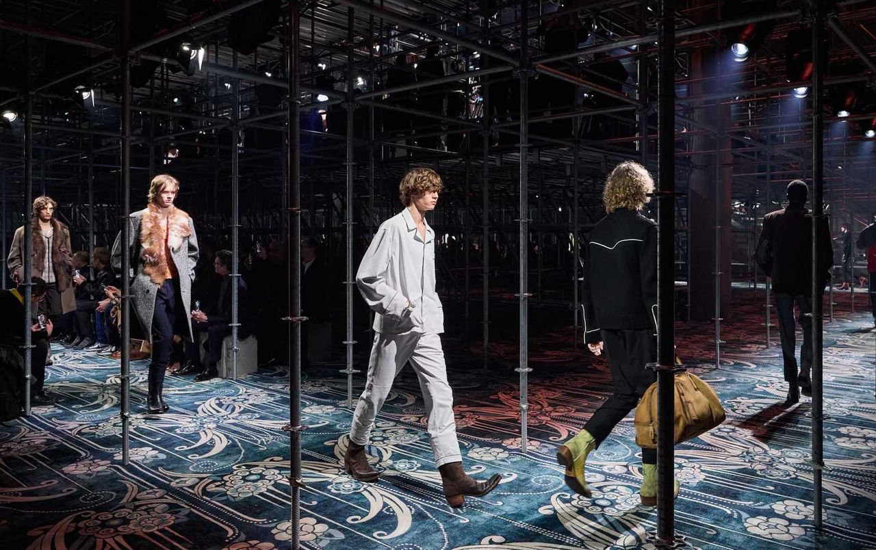 Prada A/W 2025 menswear show at A/W 2025 Menswear Month