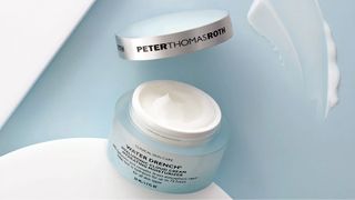 Peter Thomas Roth face masks on a blue background