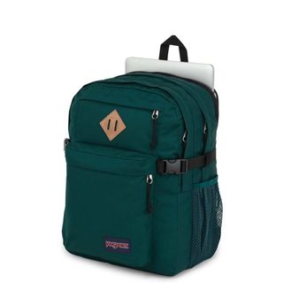 The JanSport Main Campus laptop backpack in dark juniper