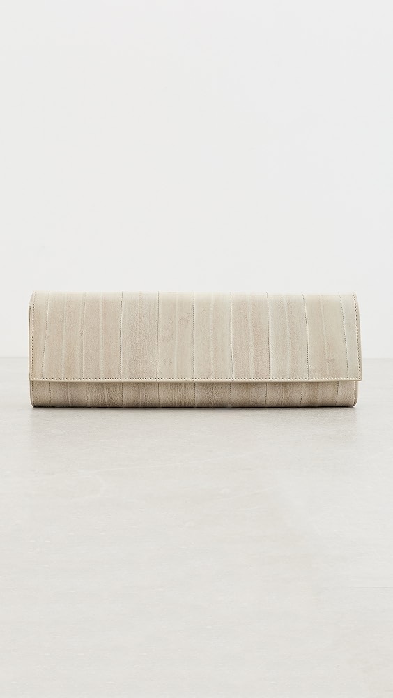 Hex Clutch in Eel - Ivory