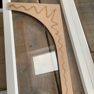 wooden door with curved mdf and gorilla glue
