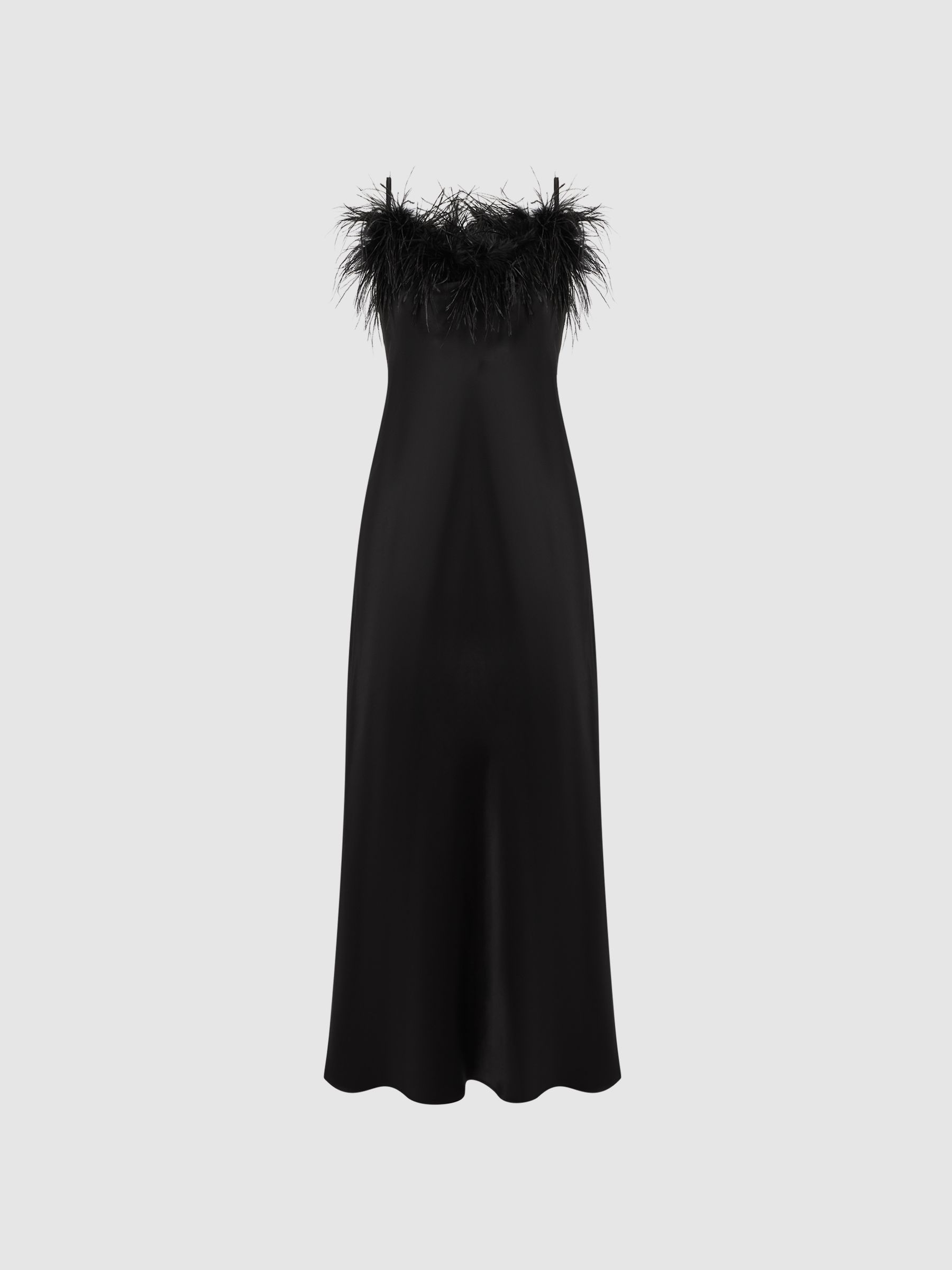 Sleeper, Feather Midi Slip Dress