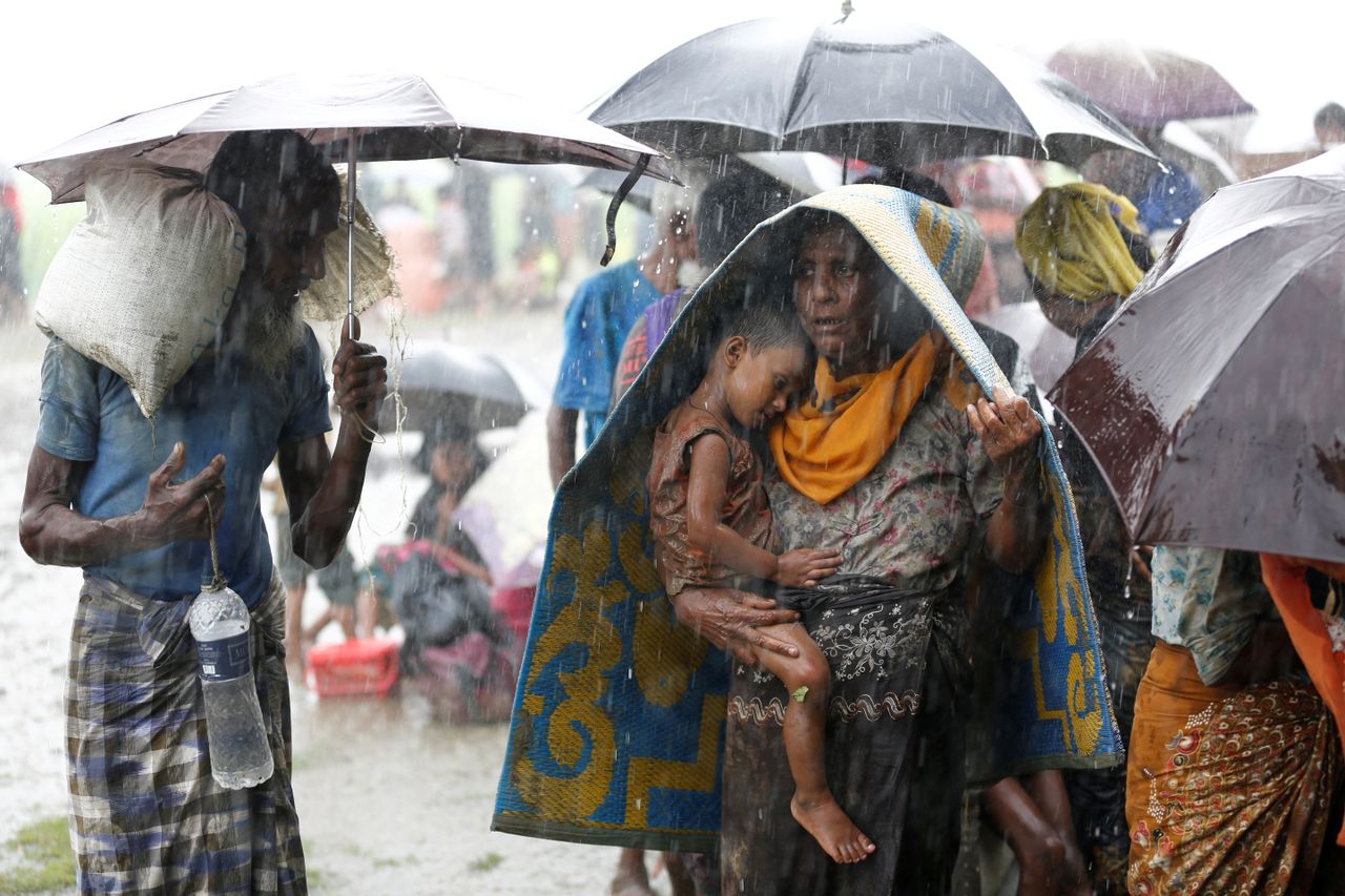 Rohingya refugees.