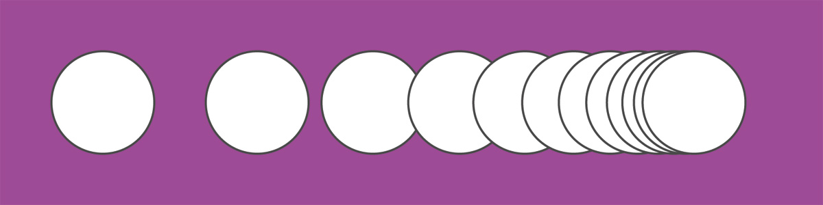 Each frame, linear interpolation gives us a new point along the path between the current star position and its destination