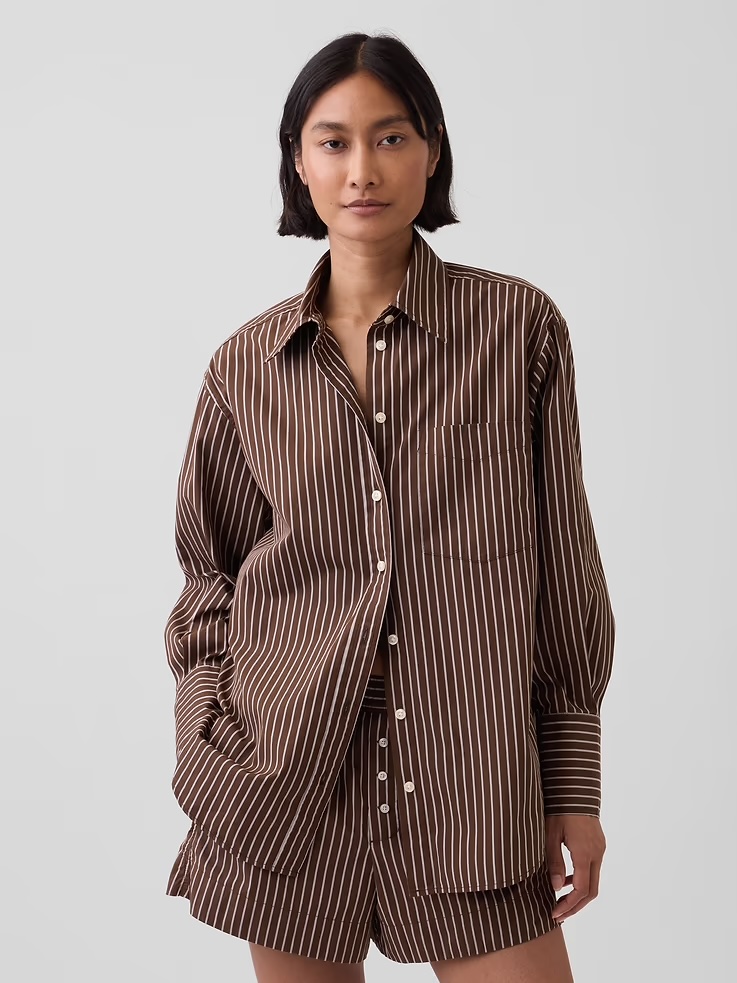 Gap, Organic Cotton Poplin Big Shirt