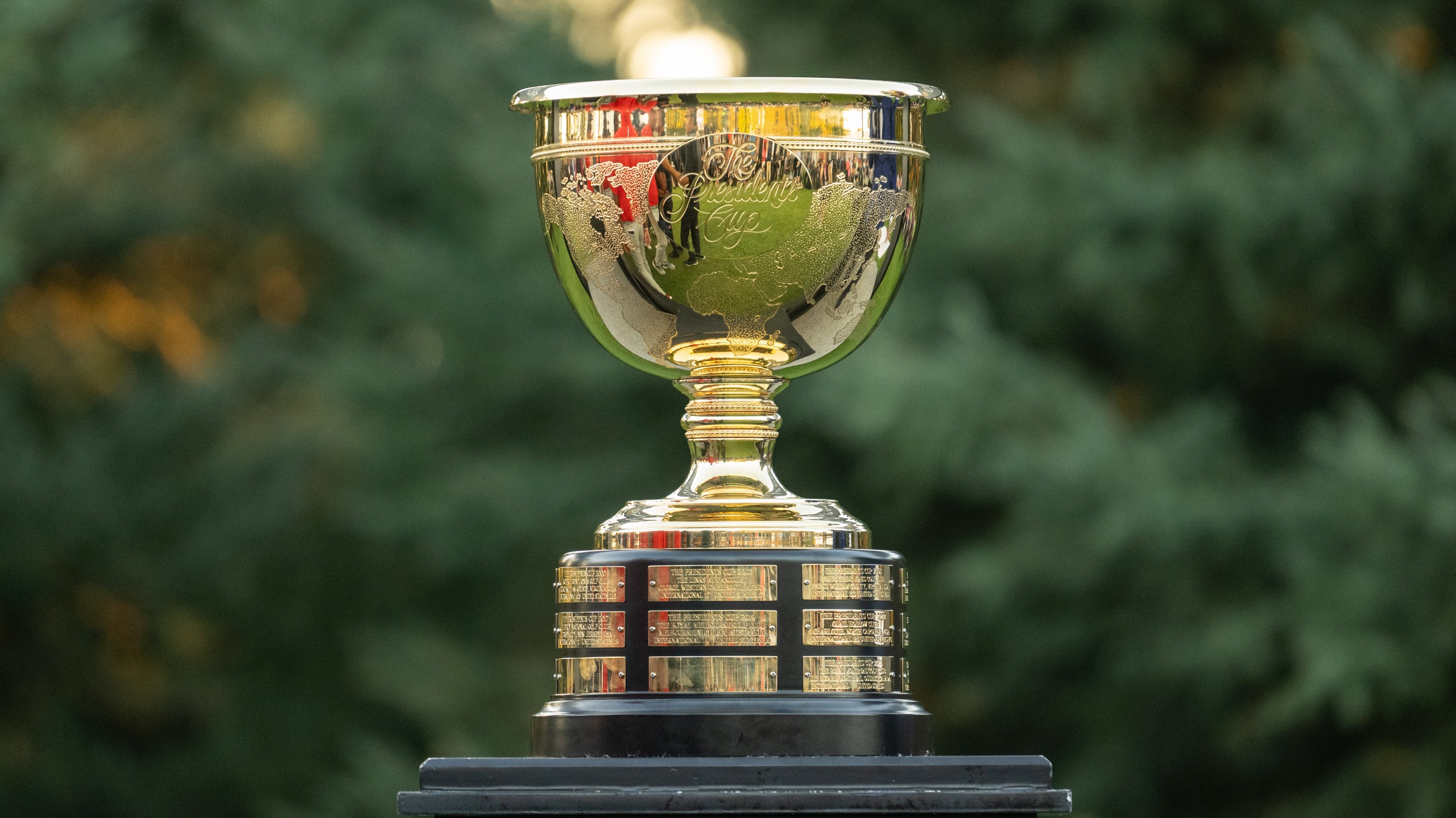 The Presidents Cup trophy