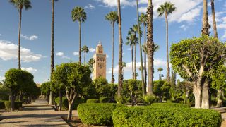 The minaret at Koutoubia Mosque in Marrakesh