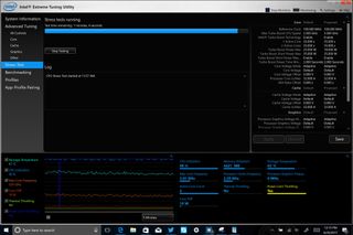 Surface Pro with Core i5 CPU stress-test using Intel XTU.