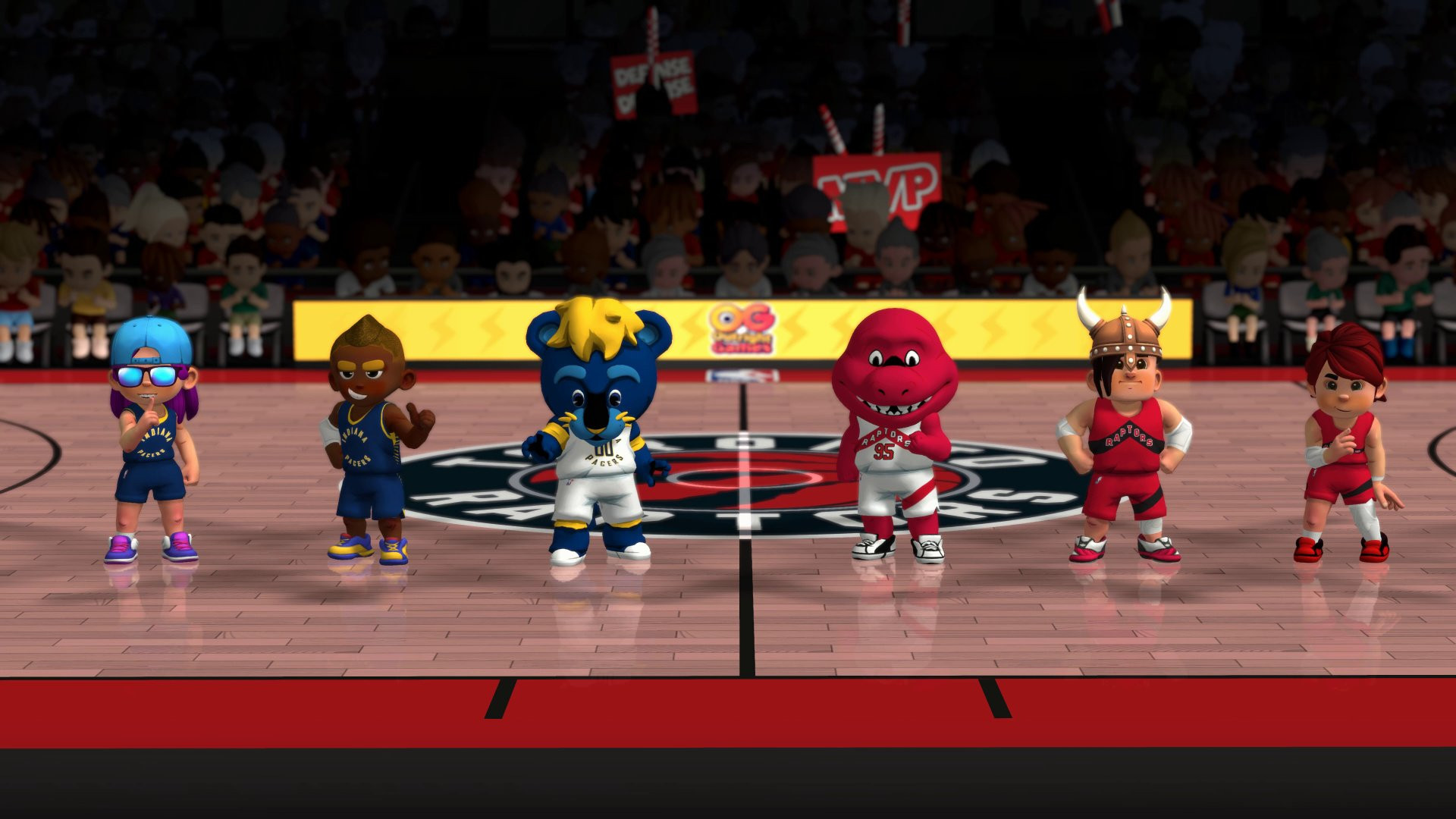 A screenshot of the upcoming game, NBA Bounce