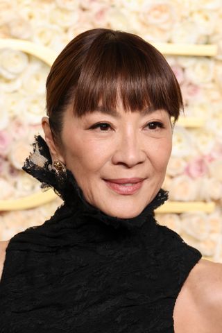 Michelle Yeoh attending the Golden Globes 2025.