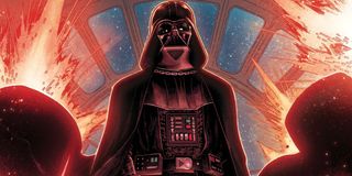 Darth Vader lsurrounded by dark energy Star Wars comics