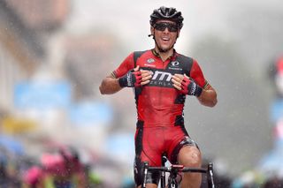 Philippe Gilbert celebrates his first win of 2015.