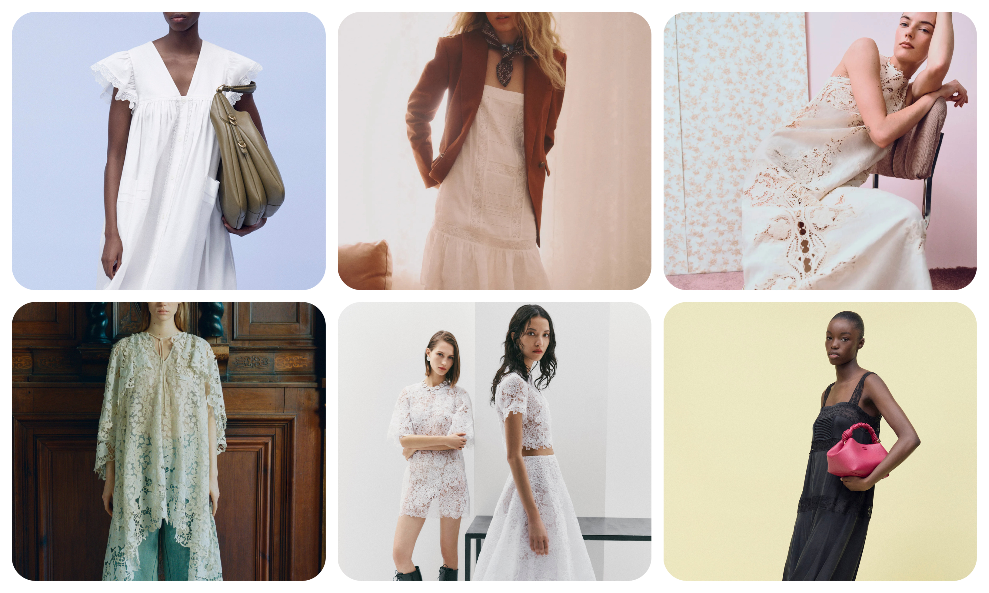 summer dress trends 2026, Broderie Anglaise Dresses at Ganni, Veronica Beard, Ulla Johnson, Sea, and Carolina Herrera