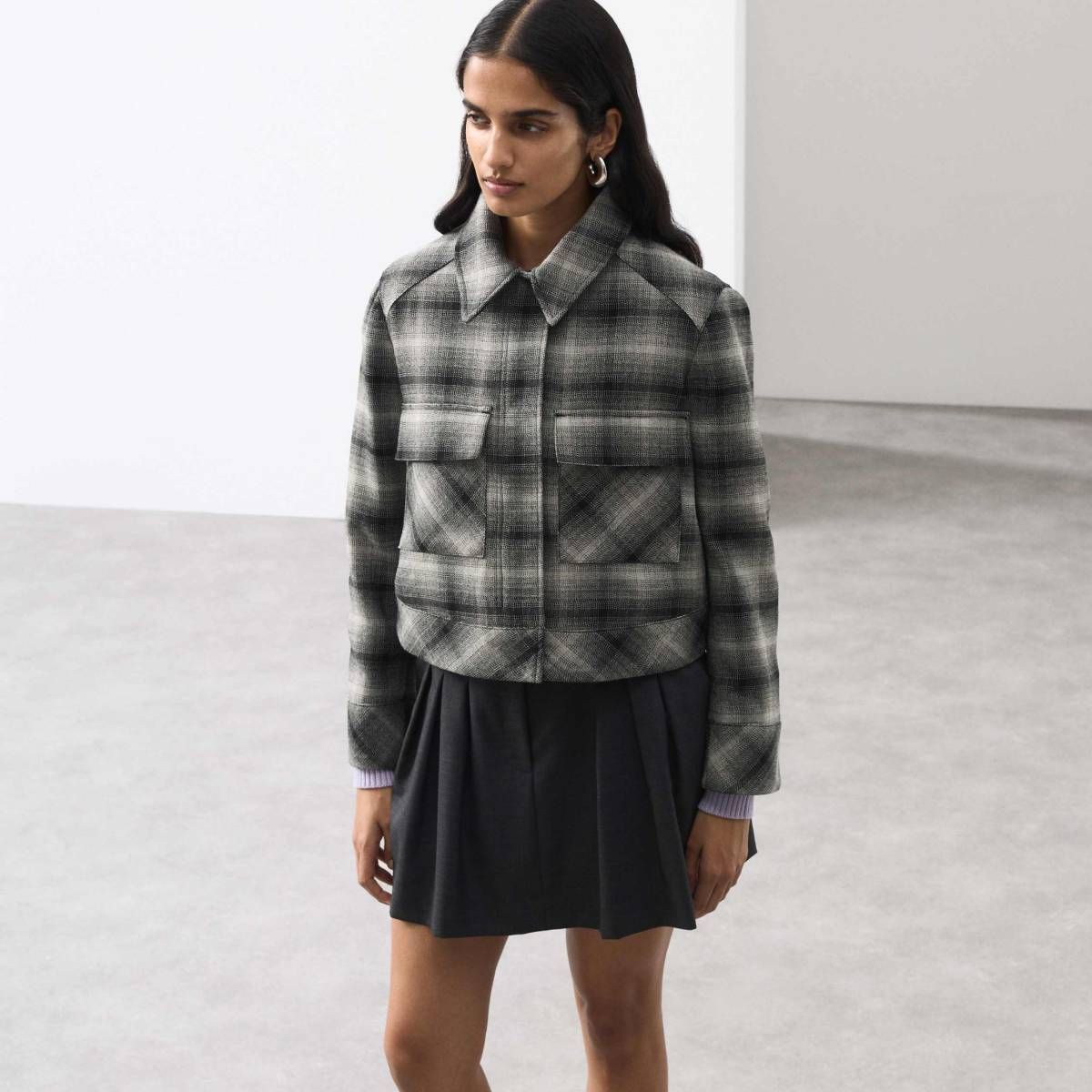 M&amp;S checked jacket