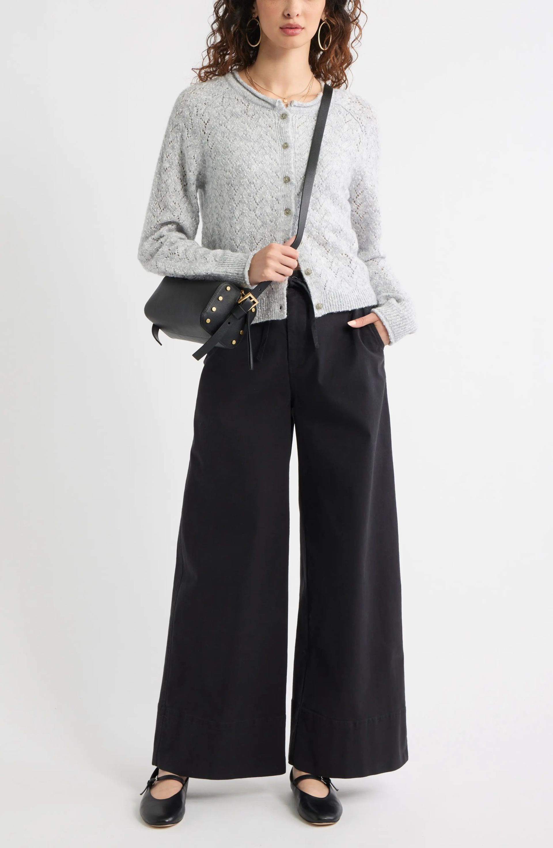 Treasure & Bond, Nep Pointelle Cardigan