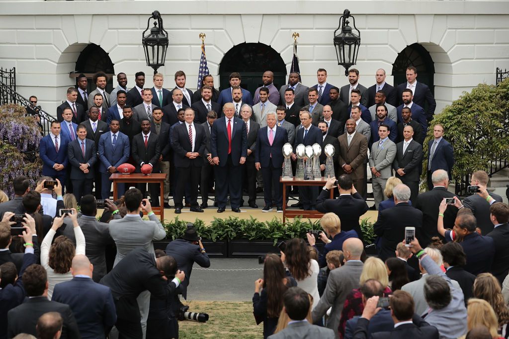 President Trump hosts the New England Patriots