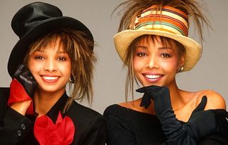 British pop duo Mel and Kim in London in 1987