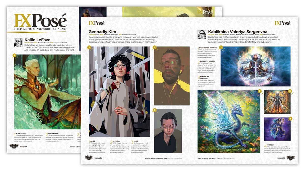 magazine spreads
