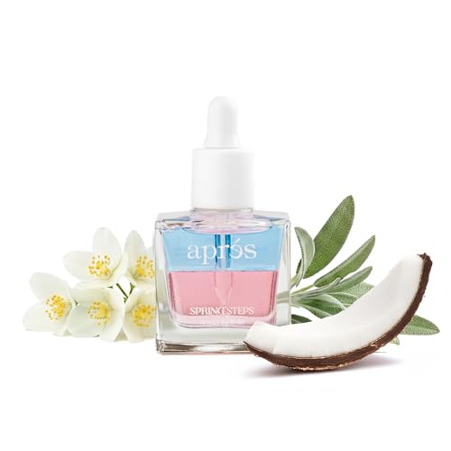 Apres Light &amp;amp; Shadow Cuticle Serum, Nourishing Blend of Almond and Jojoba Oil, Vitamin B and Turmeric, Cuticle Repair Oil 15 Ml (15 Ml, Spring Steps (coconut, Sage, and Jasmine))