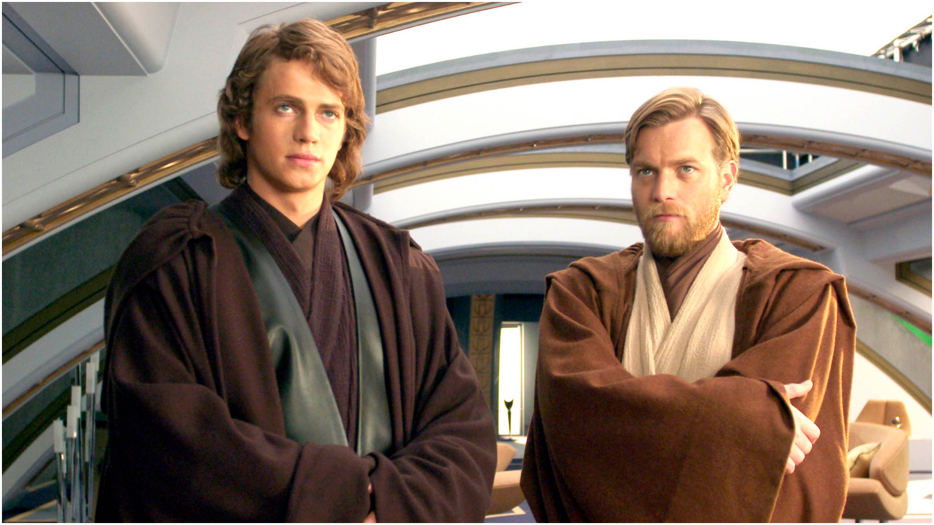 Hayden Christensen and Ewan McGregor in Revenge of the Sith