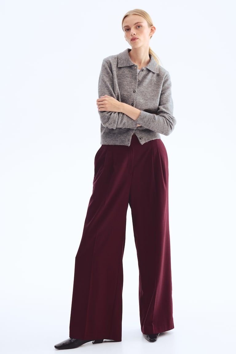 Wide-Leg Dress Pants