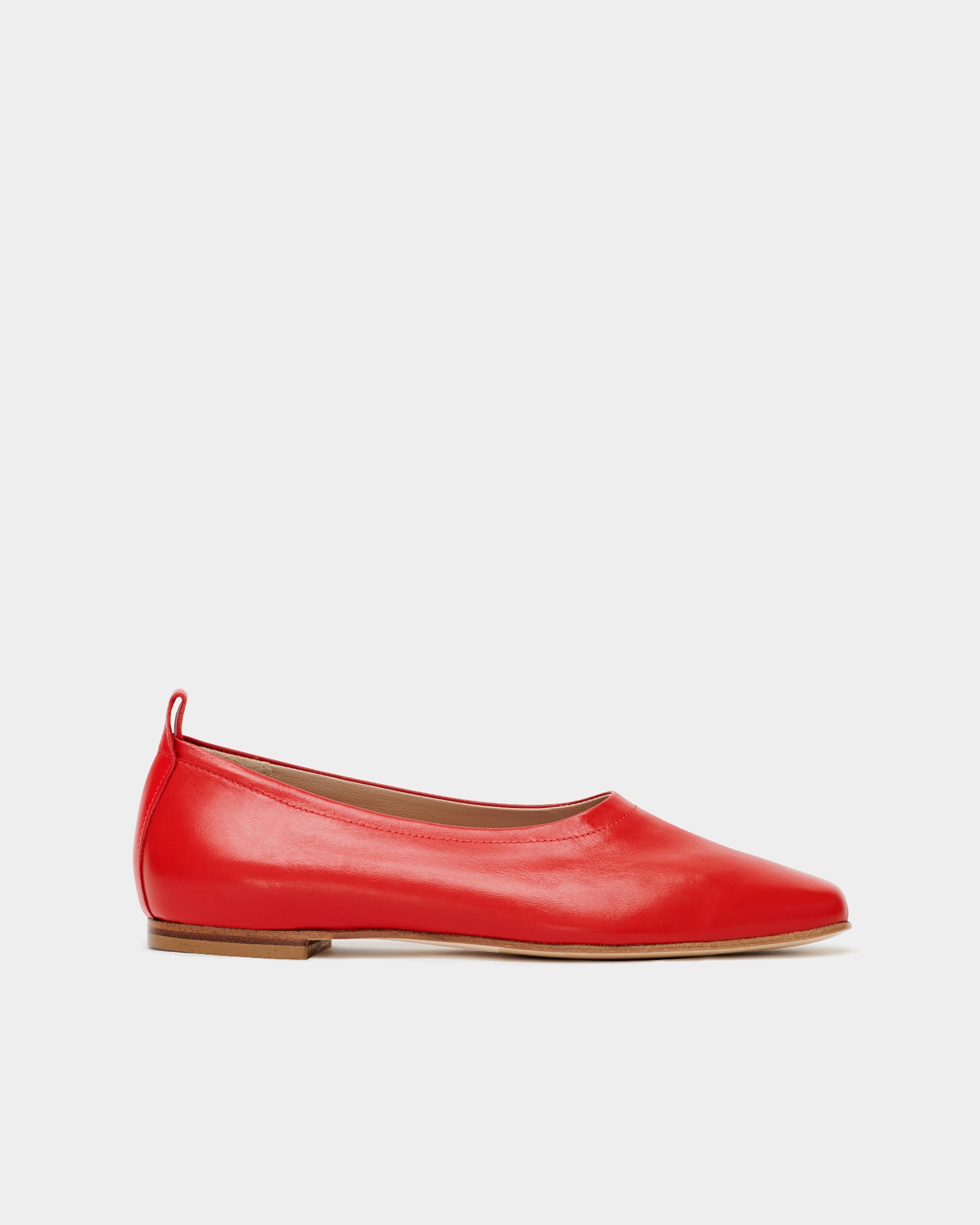 The Foundation Flat - Red - Red / Leather / 35