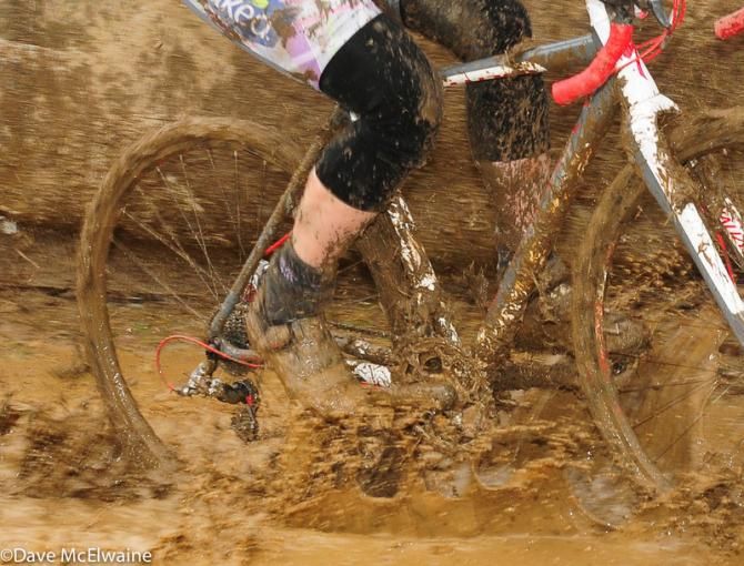 There were several water crossings on the course due to heavy rains this week