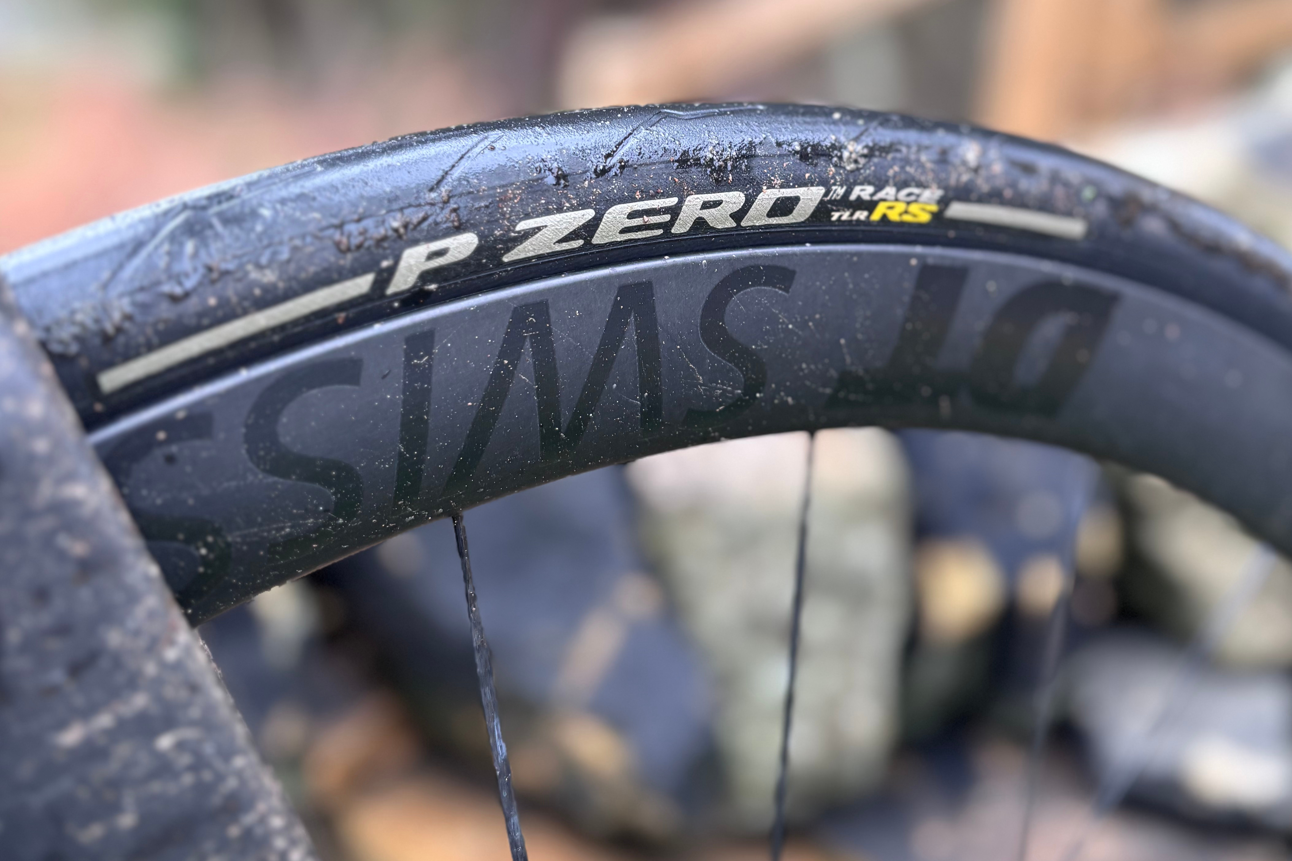 Detail of the BMC Teammachine SLR 01 ONE road bike and it's DT Swiss wheels