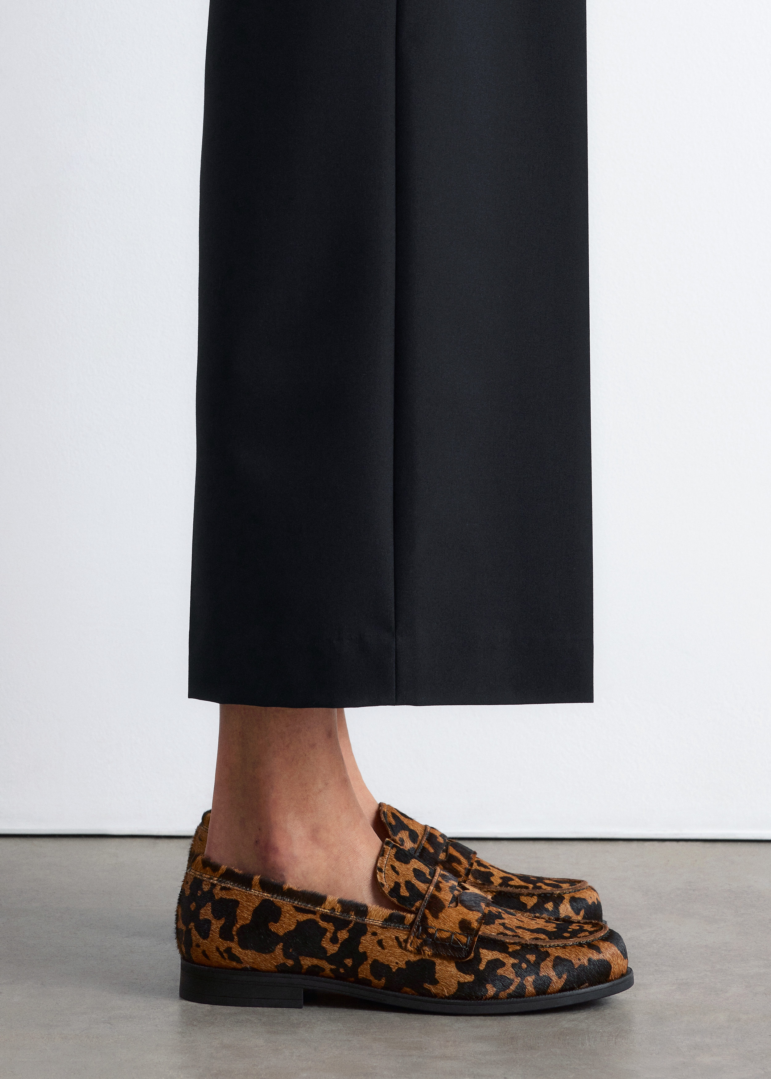 Cow-Print Loafers